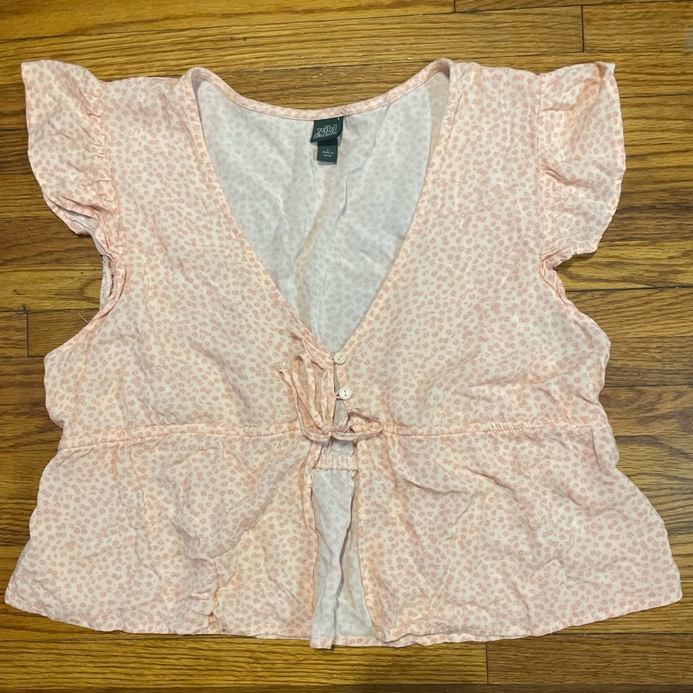 Wild Fable Flowy Crop Top Sz L